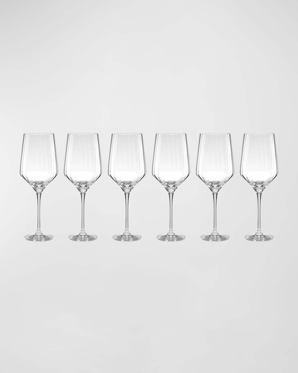 Tuscany Classics Angled Optic Wine Glasses, Set of 6